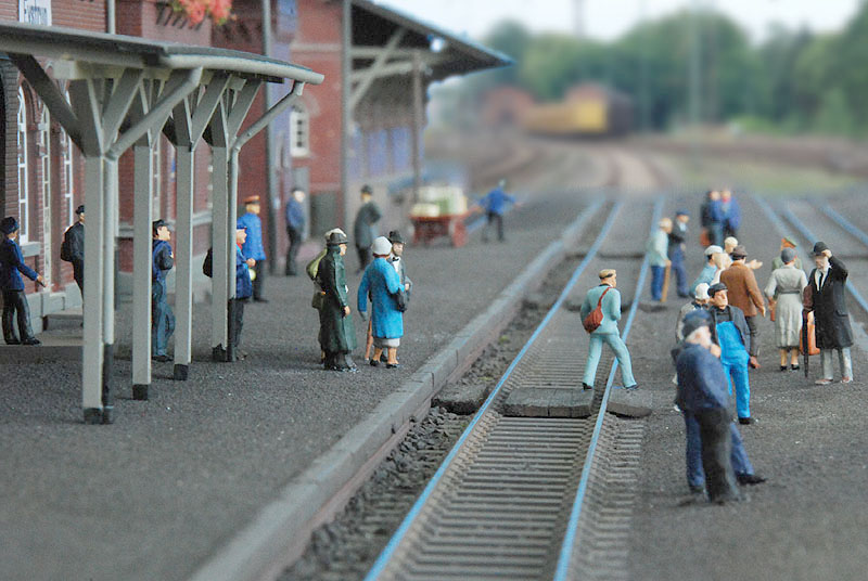 Bahnhof Eystrup im Modell